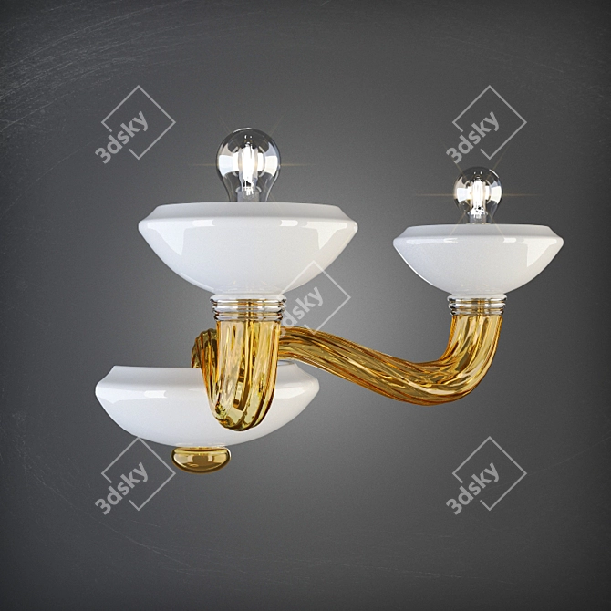 Elegant Barovier & Toso Kensington 3D model image 2