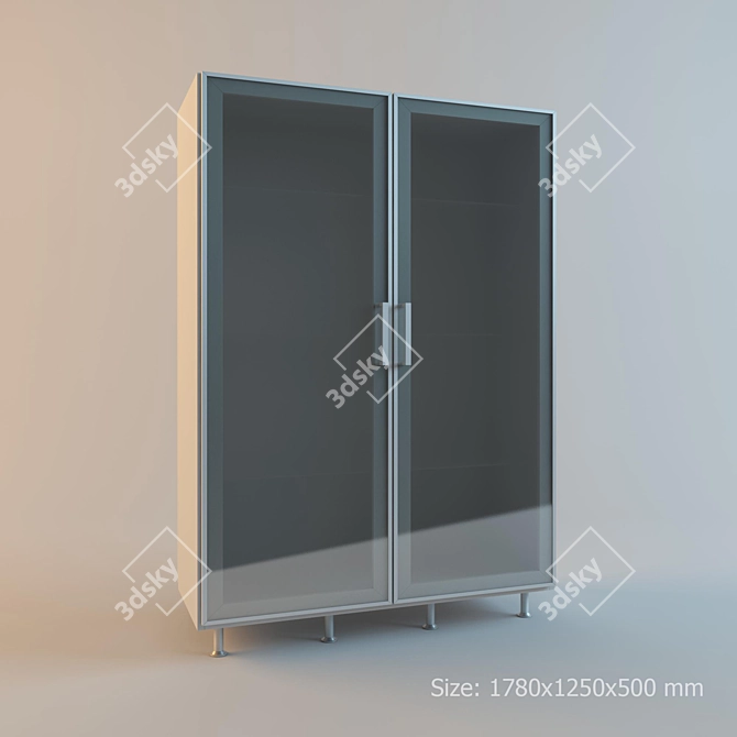 Modern Kitchen Cabinet - Spacious & Stylish 3D model image 1