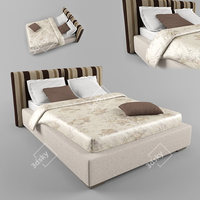 Nega Bed - Costa Bella Furniture Factory 3D model image 1