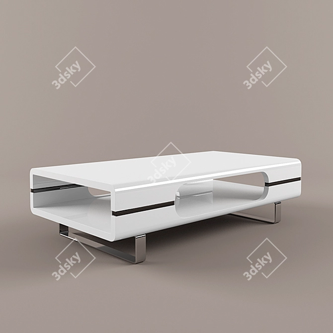 Sleek Spazio Coffee Table 3D model image 1