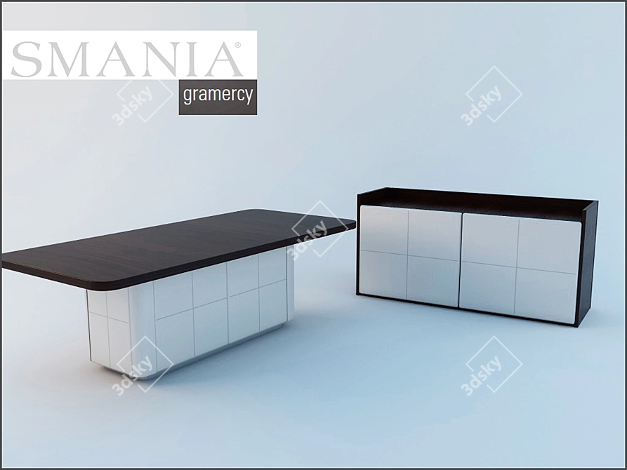 Elegant Gramercy Smania Set 3D model image 1