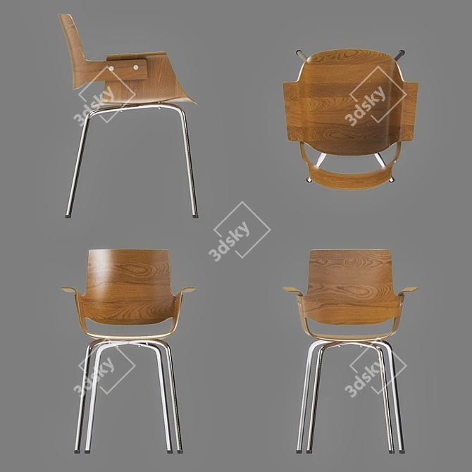 Elegant Christophe Marchand Chair 3D model image 3