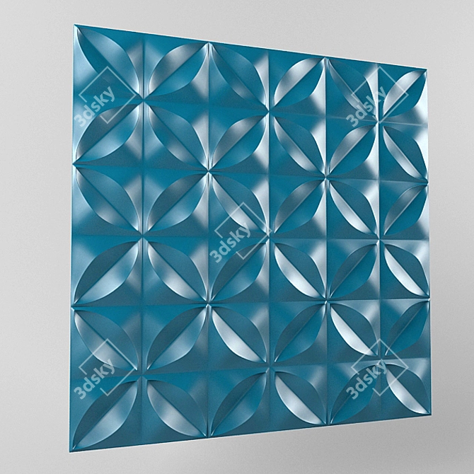 Eco 3D Bamboo Panel 3D model image 1