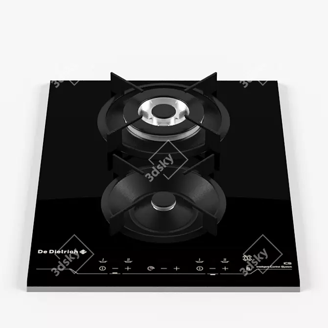 Sleek Gas Hob: De Dietrich 3D model image 2