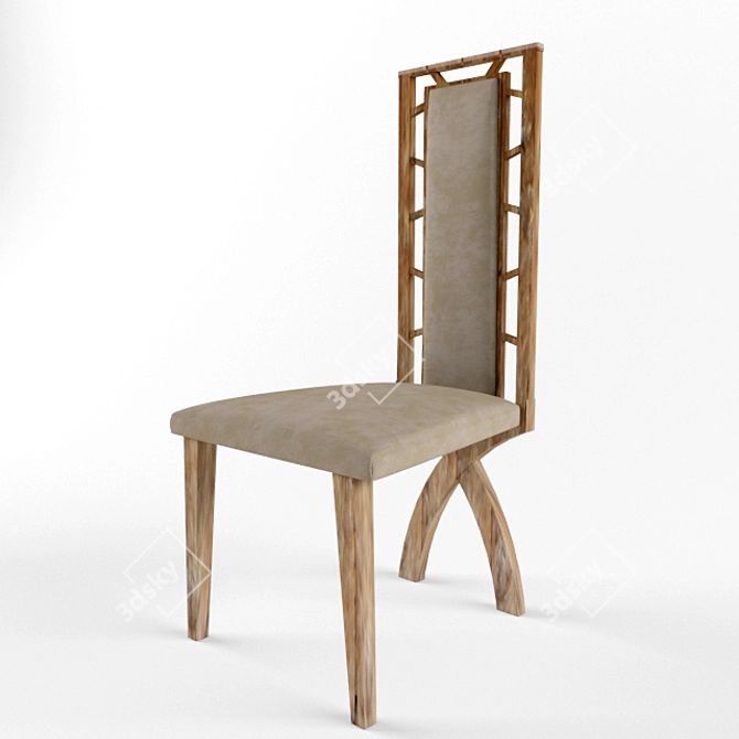 Cozy Chalet Chair 3D model image 1