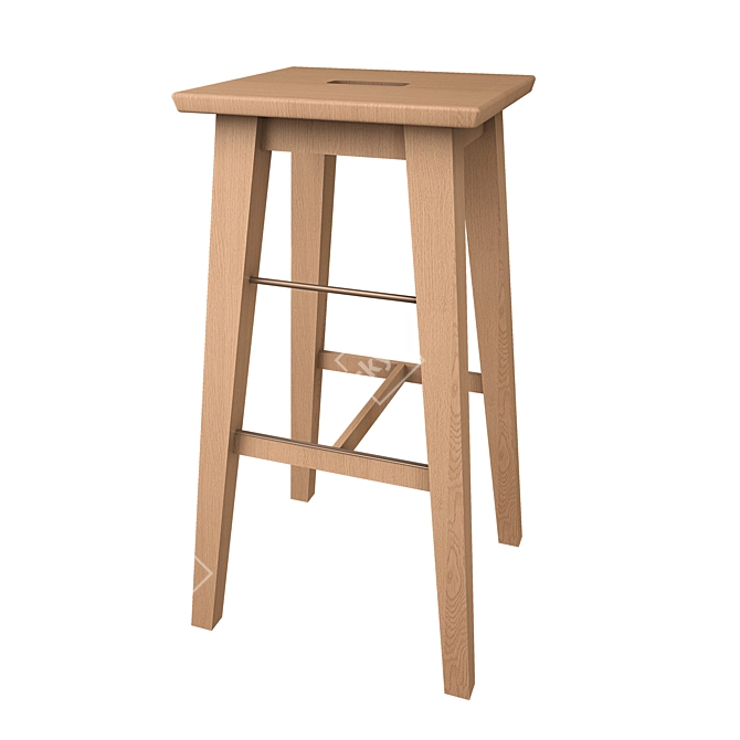 Modern Bar Stool. IKEA 3D model image 1