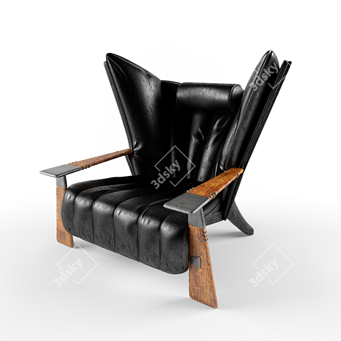 Elegant Verite Chair 3D model image 1