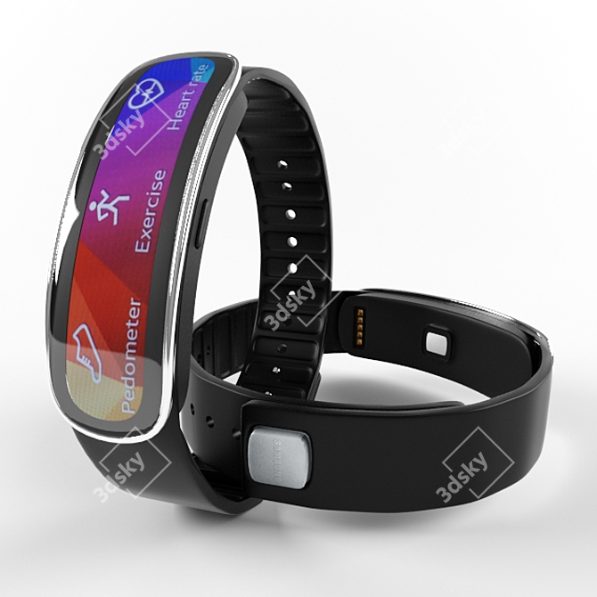 Samsung Gear Fit: Fitness Tracker 3D model image 1