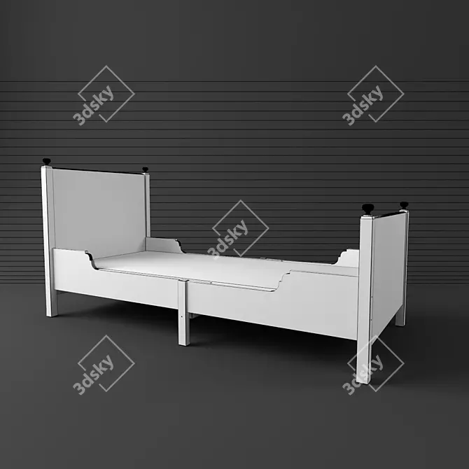 Versatile Sliding Bed 3D model image 3