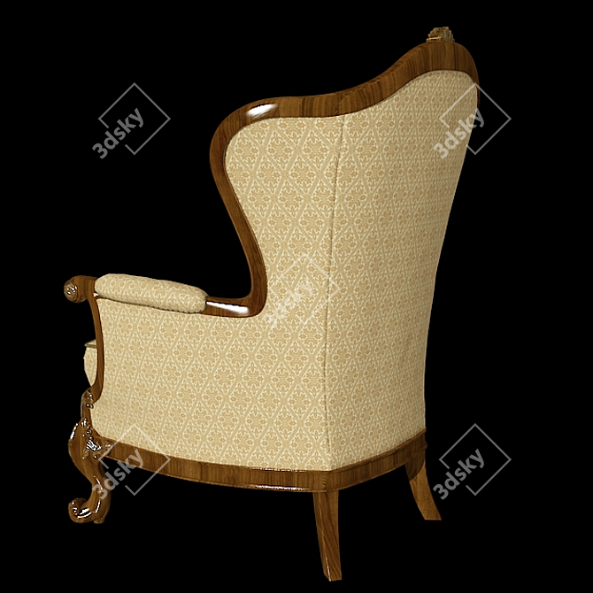 Cozy Relaxation Chair 3D model image 3