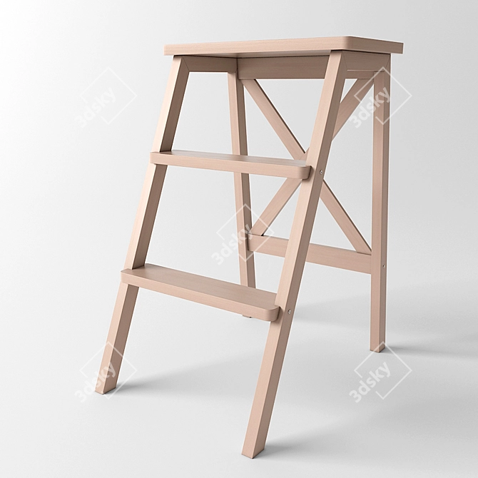 Versatile Folding Step Stool 3D model image 2