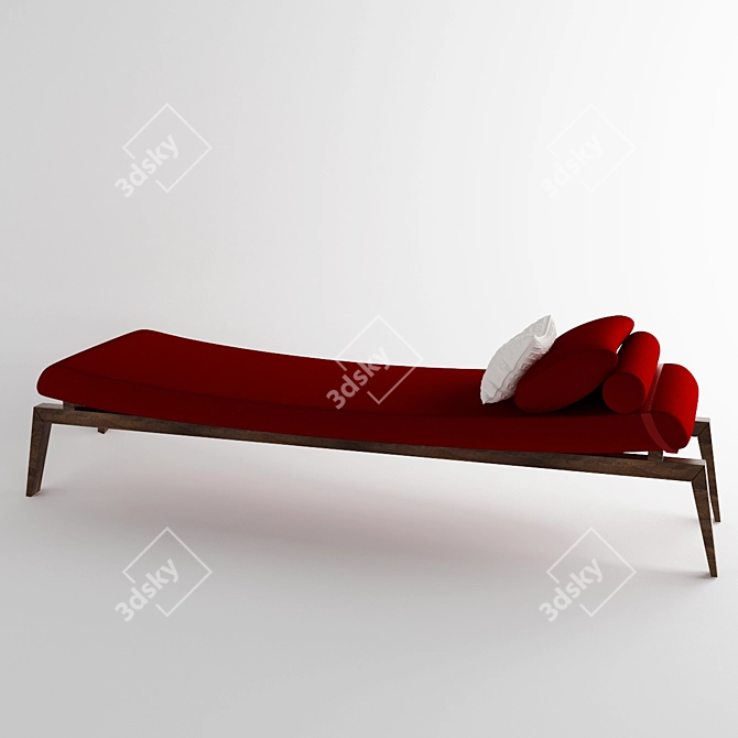 Elegant Fendi Casa Couch 3D model image 2