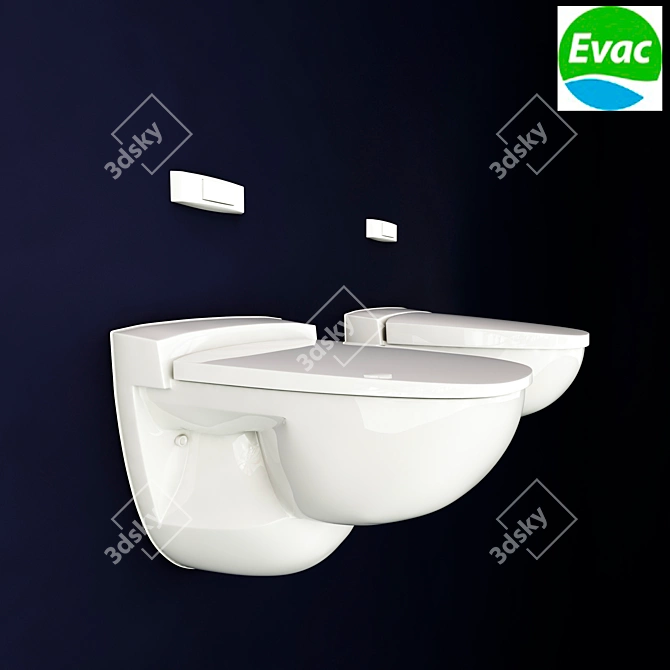 Evac 910: The Ultimate Vacuum Toilet 3D model image 1