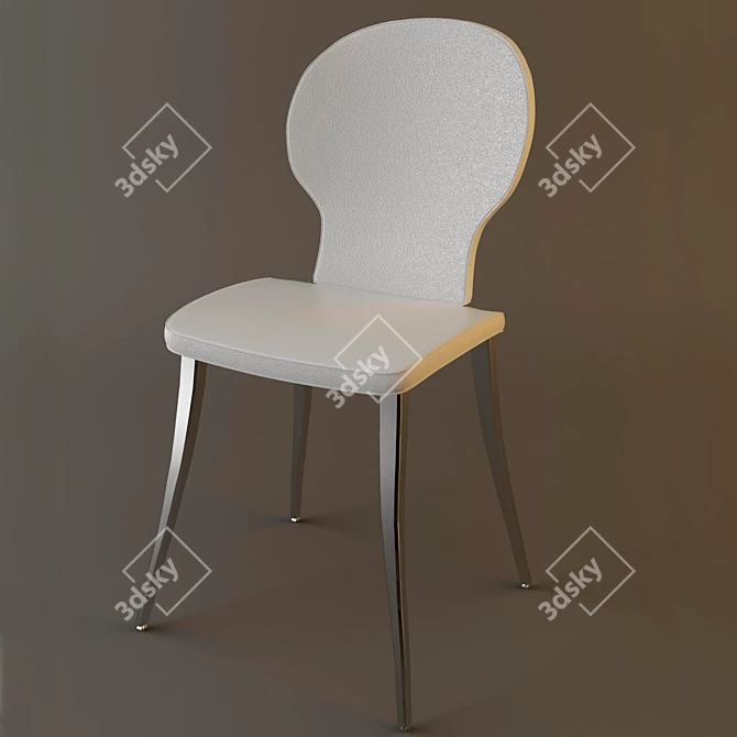 Elegant Victor Chair by Bonaldo 3D model image 1