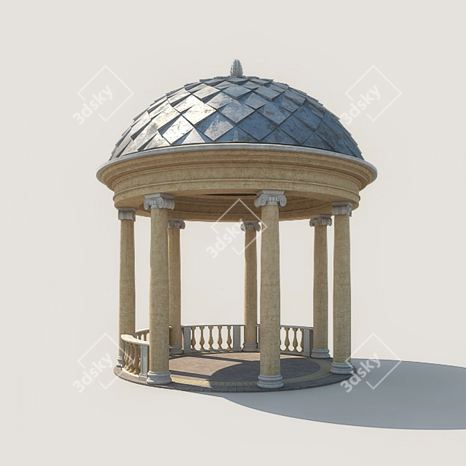 Seaside Gazebo Wonderland 3D model image 1