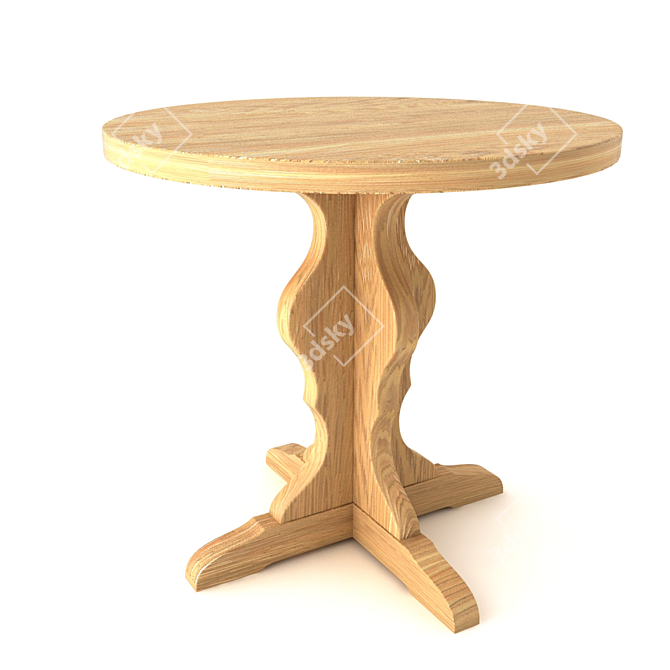 Belfan TAB R 80: Sleek Dining Table 3D model image 1