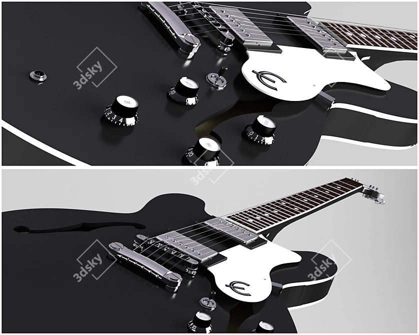 Legendary Style with Epiphone Dot 3D model image 2