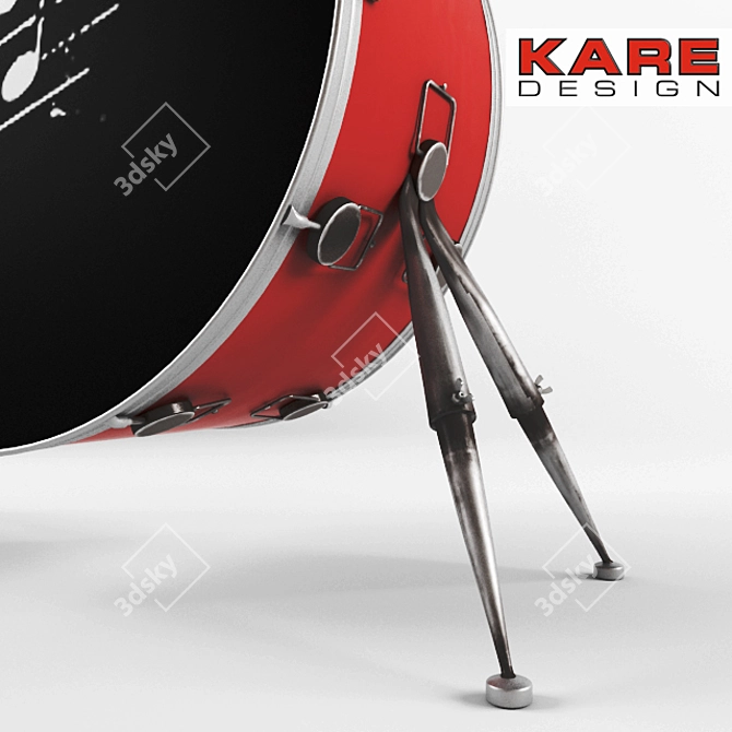 KARE Bass Drum Table - Industrial Style Furniture 3D model image 3