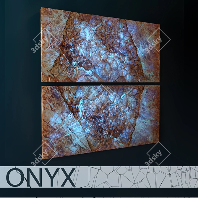 Onyx Panel: Exquisite Elegance 3D model image 1