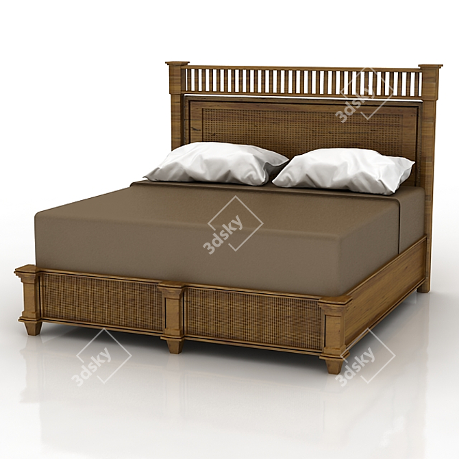 Archipelago Nevis King Bed 3D model image 1