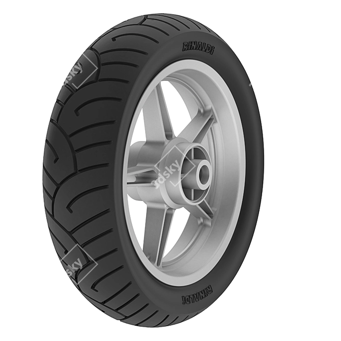 Honda 250CC Motorcycle Tire 3D model image 1