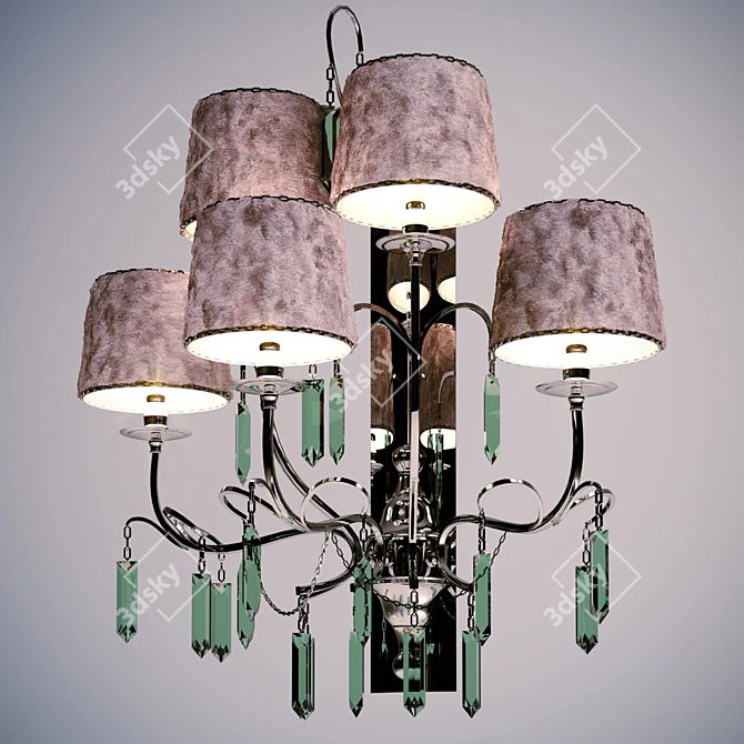 Elegant Illumination: Visionnare Duir Applique 3D model image 1