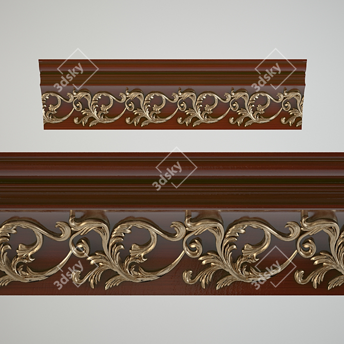 Classic Cornice 3D model image 1