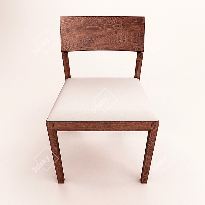 Elegant Tendence Chair: Contemporary Comfort 3D model image 2