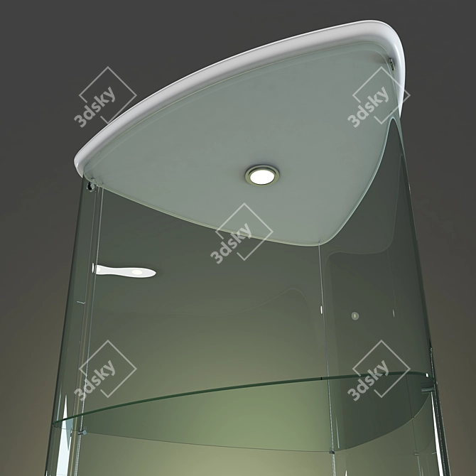 Elegant Cattelan Italia Shield Stand 3D model image 3