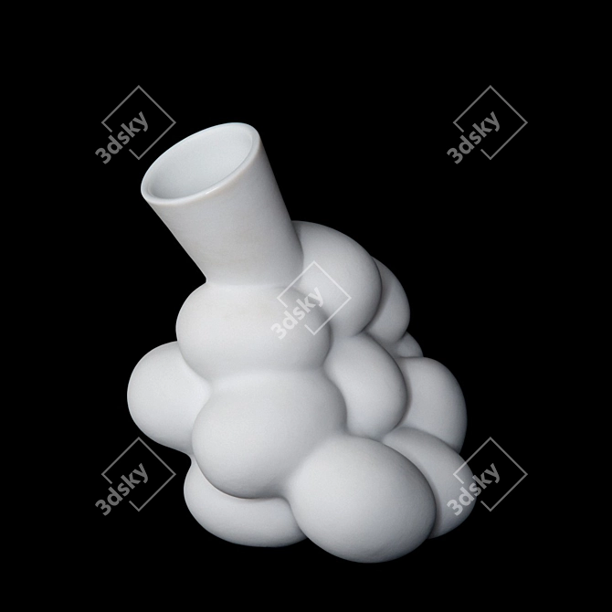 Marcel Wanders Unglazed Porcelain Egg Vase 3D model image 1