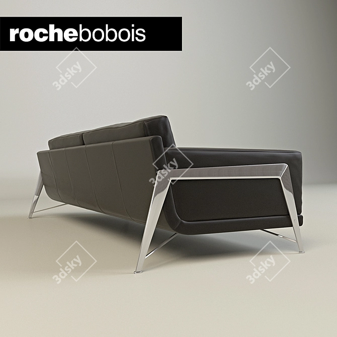 Elegant French-made Roche Bobois Axiome Sofa 3D model image 2