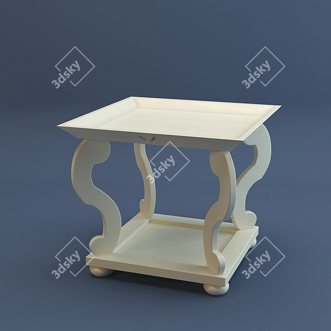 English Mood Bedside Leeds 3D model image 1