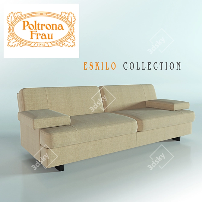 Elegant Eskilo Sofa Collection 3D model image 1