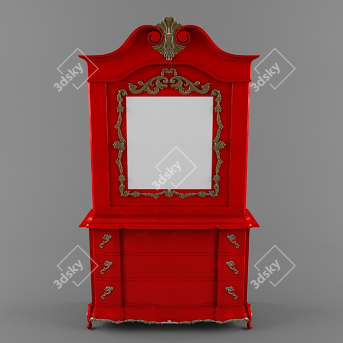 Italian Classic Cabinet: Bertele Mobili 3D model image 1