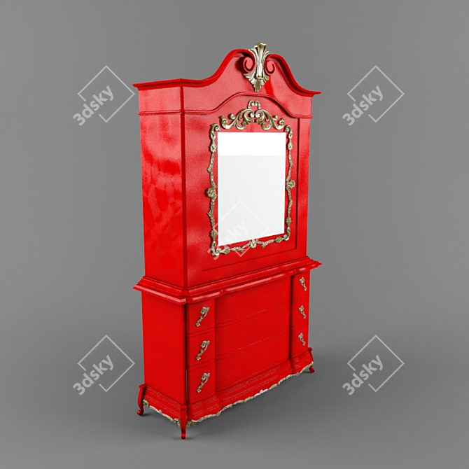 Italian Classic Cabinet: Bertele Mobili 3D model image 2