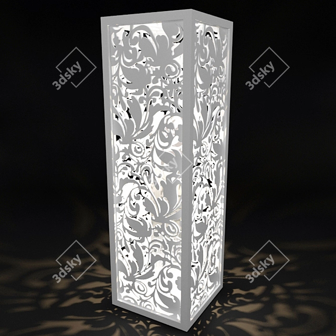 Floreale Floor Lamp: Elegant Illumination 3D model image 1