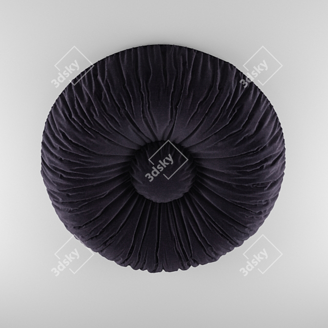 Elegant Drapery Curtain 3D model image 1