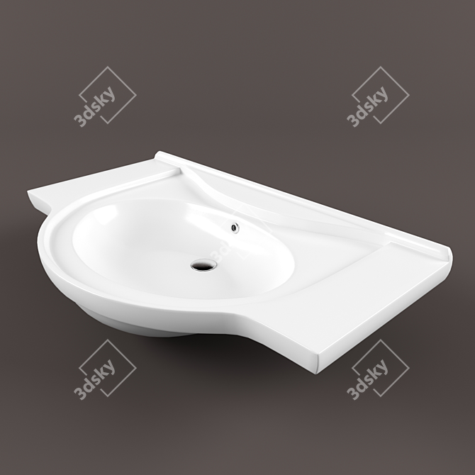 RF Sink: 850mm Elegance 3D model image 1