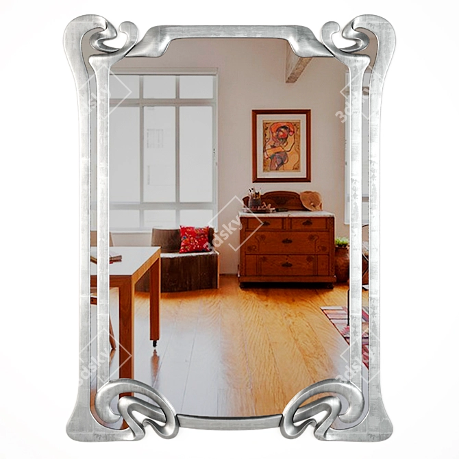 Elegant Reflection: Adonis Pauli Mirror 3D model image 2