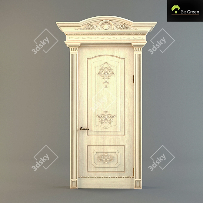 Marsala Interior Door by BeGreen 3D model image 1