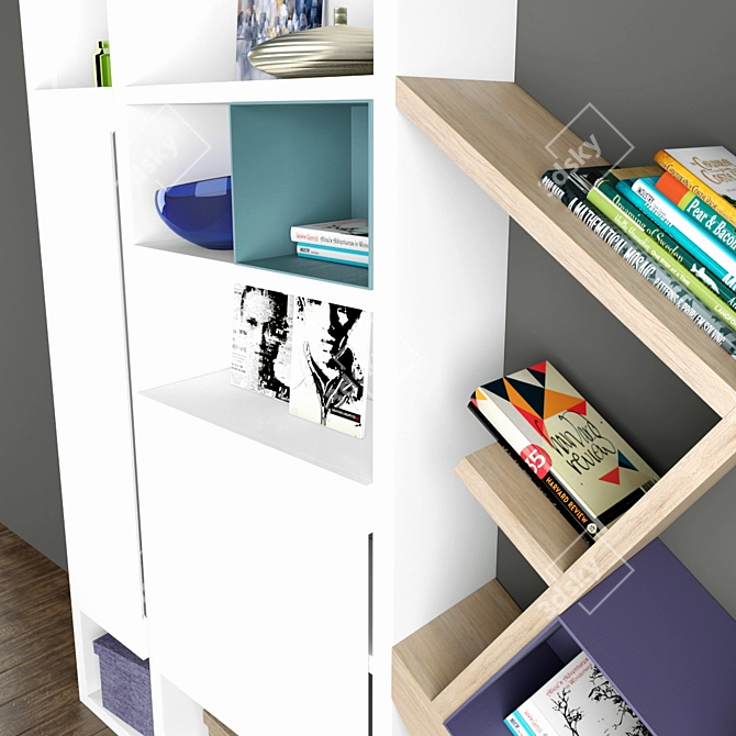 GAUTIER FRANCE, Preface Bookcase: Versatile Storage Solution 3D model image 2