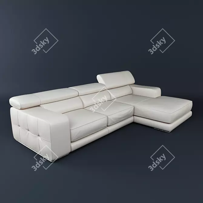 Elegant Cassandra Sofa: M913 3D model image 1