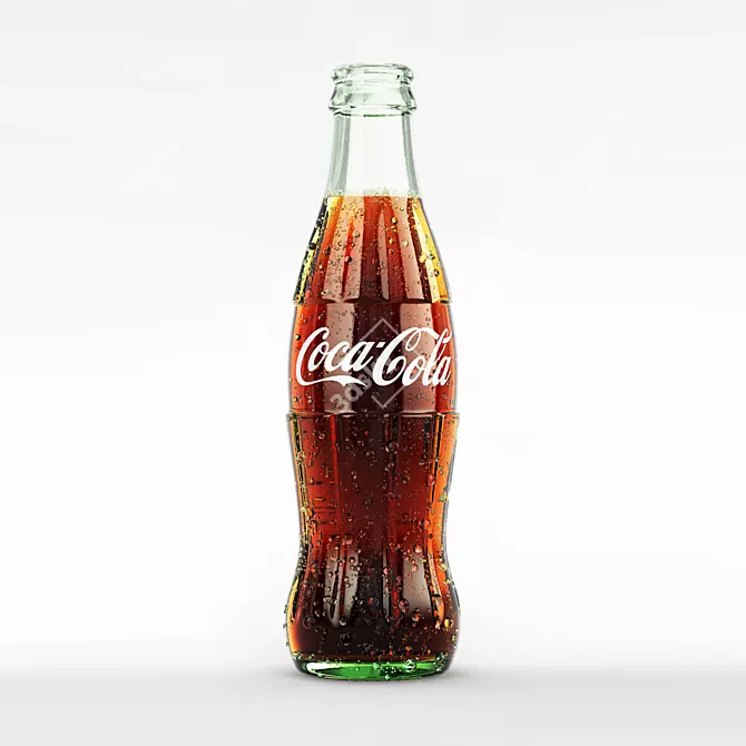 Refreshing CocaCola 0.33L Bottle 3D model image 1