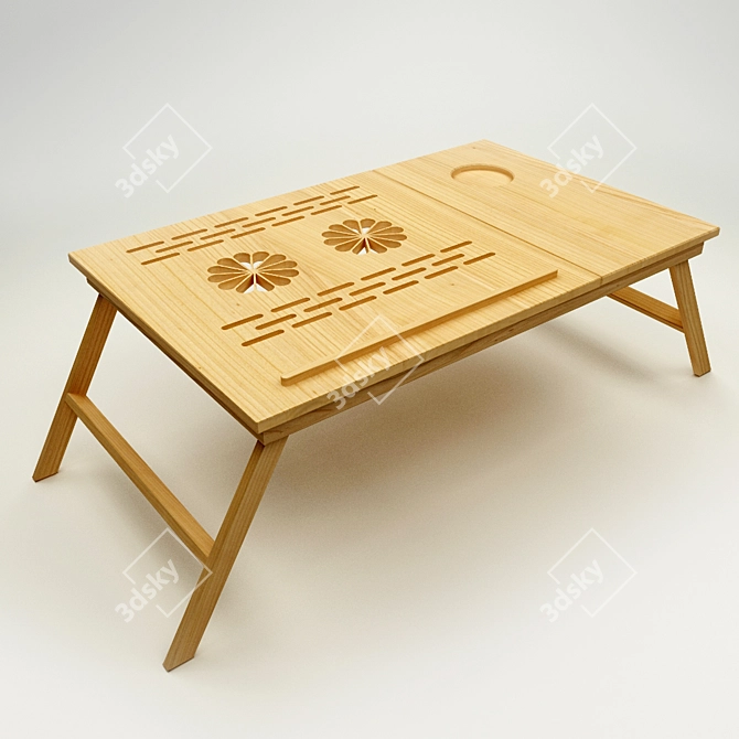 Eco-Fold Laptop Table 3D model image 1