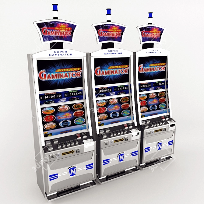 Gaminator FV629 Slot Machine: High Polys, Compact Size 3D model image 1