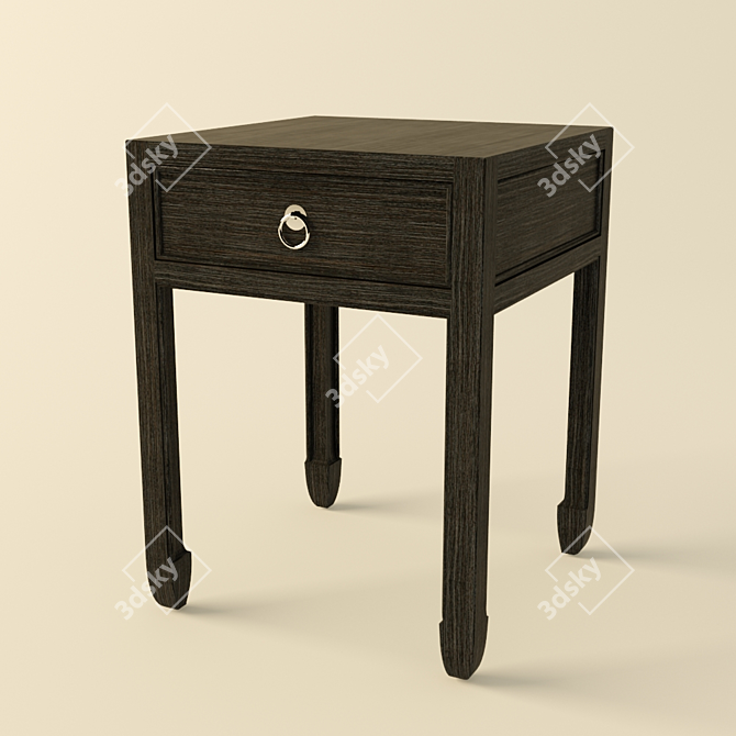 Elegant Eichholtz Bedside Table 3D model image 1