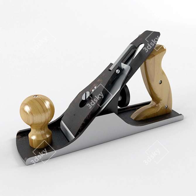 Vintage Hand Planer 3D model image 1