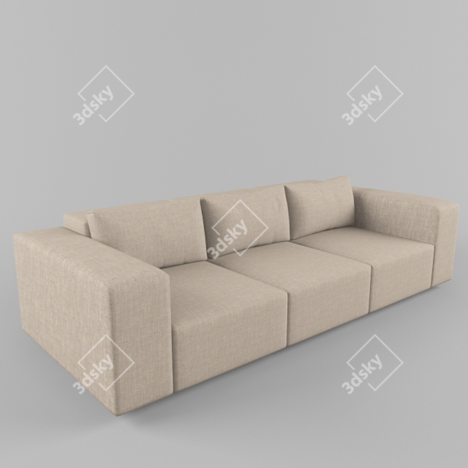 Elegant Minotti Moore Sofa 3D model image 1