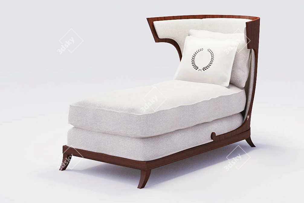 Luxury Atrium Chaise by Baker 3D model image 1