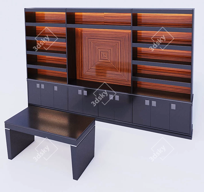 Custom Office Furniture with Premium Finish 3D model image 1